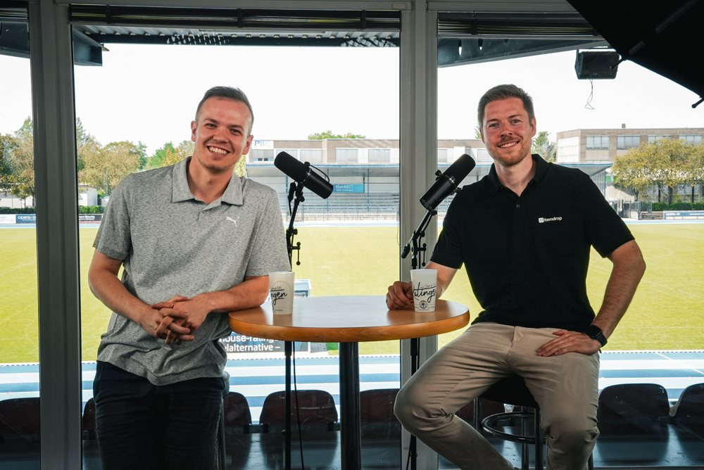 Louis Steininger mit Jonas Gmerek bei der Aufnahme